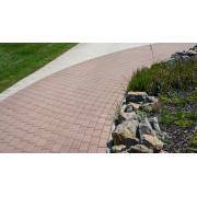 Zámková dlažba CIHLA. povrch hladký - barva červená 1