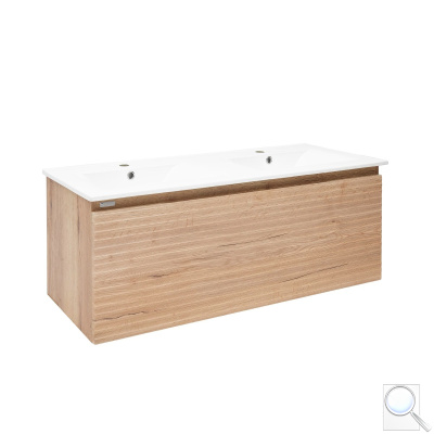 Koupelnová skříňka s umyvadlem Naturel Savona 118x43x44,8 cm dub halifax mat SAVONA120DH. obr. 1