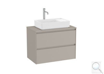 Koupelnová skříňka pod umyvadlo Roca Ona 79,4x58,3x45,7 cm písková mat ONADESK802ZPM. obr. 1