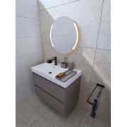Koupelnová skříňka s keramickým umyvadlem Roca Ona 80x64,5x46 cm písková mat ONA802ZPML (obr. 3)
