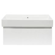 Koupelnová skříňka s umyvadlem SAT Evolution 98x30x44,8 cm bílá mat SATEVO100WMU2. obr. 3