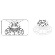 Teleskopický terč pod dlažbu 120-220 mm PEDall Classiq. &nbsp;