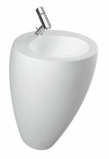 Volně stojící umyvadlo Laufen Ilbagnoalessi 53x53 cm bez otvoru pro baterii H8119724001091