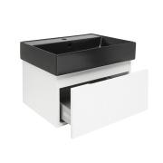 Koupelnová skříňka s umyvadlem SAT Evolution 58x30x44,8 cm bílá mat SATEVO60WMU2B. obr. 2