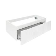 Koupelnová skříňka s umyvadlem SAT Evolution 98x30x44,8 cm bílá mat SATEVO100WMU2. obr. 5 