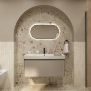 Koupelnová skříňka s keramickým umyvadlem Roca Ona 100x50,5x46 cm písková mat ONA1001ZPM (obr. 4)