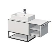 Koupelnová skříňka pod umyvadlo Naturel Oxo 110x58x50 cm bílá mat OXO110L701ZKDPBM. obr. 2 