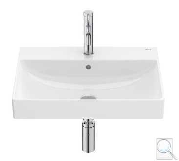 Umyvadlo Roca ONA 55x46 cm otvor pro baterii uprostřed A327685000. obr. 1