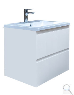 Koupelnová skříňka s umyvadlem SAT B-Way bílá lesk BWAY260WU. obr. 1