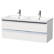 Koupelnová skříňka s umyvadlem Naturel Pavia 120x53x49 cm bílá mat bílá úchytka, bílá mat chrom, bílá mat černá úchytk. bílá mat chrom úchytka PAVIA3120ZCR