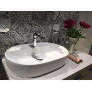 Umyvadlo na desku SAT Infinitio 60x40 cm otvor pro baterii uprostřed SATINF6040. obr. 7&nbsp;