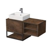 Koupelnová skříňka pod umyvadlo Naturel Oxo 110x58x50 cm měď mat OXO110L601ZKDSM. obr. 2