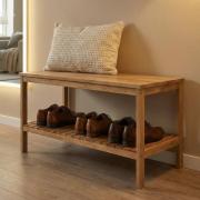 Lavice Naturel Home 78x47x37 cm ořech mat HOMELAV. &nbsp;(1)