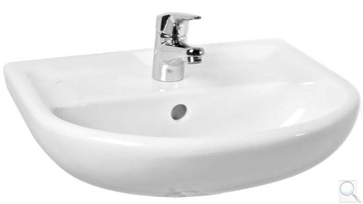 Umyvadlo Jika Lyra Plus 55x45 cm otvor pro baterii uprostřed H8143820001041. obr. 1