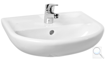 Umyvadlo Jika Lyra Plus 55x45 cm otvor pro baterii uprostřed H8143820001041. obr. 1
