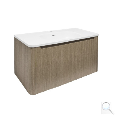 Koupelnová skříňka s umyvadlem Naturel Austen 79x47,5x45 cm clear brown mat AUSTEN80CB. obr. 1