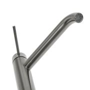 Vysoká umyvadlová baterie SAT Aurum bez výpusti broušený gun metal SATBAUR285BGM. obr. 6