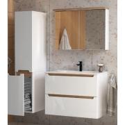 Koupelnová skříňka nízká s košem na prádlo plnovýsuv s todahem Naturel Stilla 30x60x45 cm bílá lesk STILLAA03001KOS (obr. 3)