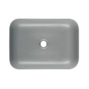 Umyvadlo na desku SAT Infinitio 50x39 cm šedá mat bez přepadu SATINF5039LGRM. obr. 3 