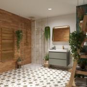 Koupelnová skříňka s umyvadlem Roca ONA 80x64,5x46 cm zelená mat ONA802ZZMP. obr. 8&nbsp;