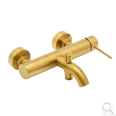 Vanová baterie SAT Aurum bez sprchového setu 150 mm broušená zlatá mat SATBAUR222BG. obr. 1