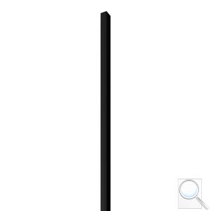 Obkladová Lamela Fineza Spline black 275 x 2,8 cm černá