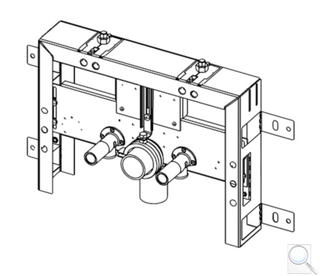 Konstrukce pro zazdění k bidetu Tece Box 9.370.031. obr. 1