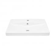 Umyvadlo SAT Brevis 60x45 cm otvor pro baterii uprostřed SATBRE6045S (obr. 2)