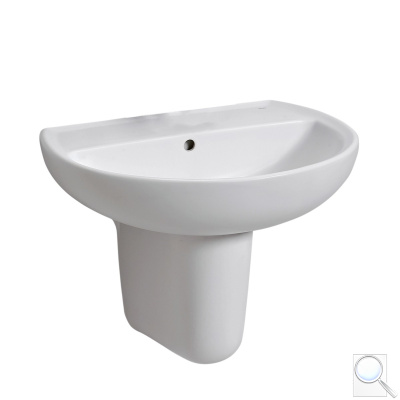 Umyvadlo Kolo Rekord 55x42 cm bez otvoru pro baterii K91055000. 