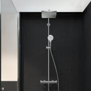 Sprchový systém Hansgrohe Crometta E na stěnu s termostatickou baterií chrom 27281000. obr. 3