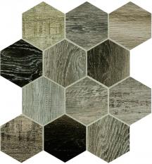 Dlažba Dom Barn Wood grey hexagon