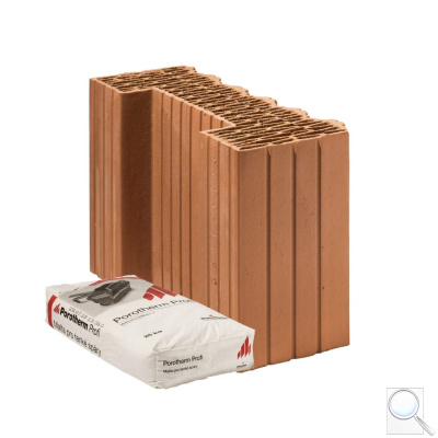 Cihla Porotherm 38 EKO+ Profi 1/2 K - Tepelněizolační broušená. obr. 1