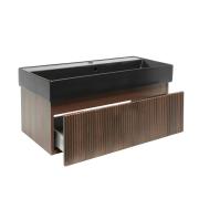Koupelnová skříňka s umyvadlem SAT Evolution 98x30x44,8 cm ořech mat SATEVO100NAU2B. obr. 2 