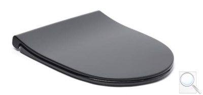 WC sedátko VitrA Sento duroplast černá mat 120-483-009. obr. 1