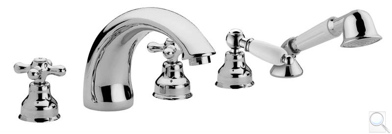 Vanová baterie Paffoni Ricordi se sprchovým setem chrom IR044. 