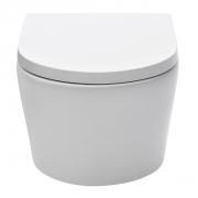 WC závěsné SAT Brevis včetně sedátka softclose, zadní odpad, bílá  SATBRE010RREXP (obr. 2)