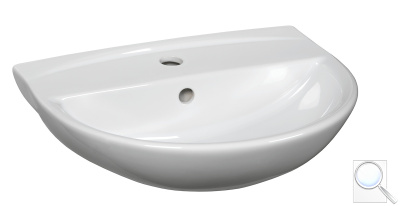 Umyvadlo S-Line Pro 49,5x38,5 cm otvor pro baterii uprostřed SIKOSSLPRO5038. 