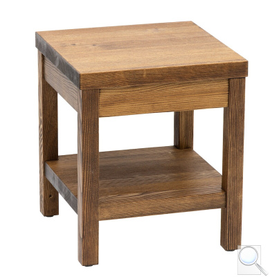 Stolička s poličkou Naturel Country 40x46x40 cm palisandr COUNTRYST40PA. 