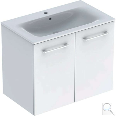 Koupelnová skříňka s umyvadlem Geberit Selnova 80x50,2x65,2 cm bílá lesk 501.256.00.1.