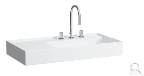 Umyvadlo Laufen Kartell By Laufen 90x46 cm bez otvoru pro baterii, bez přepadu H8103390001121. obr. 1