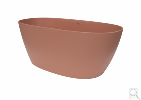 Volně stojící vana SAT Aula 160x78,7 cm litý mramor levá i pravá růžová SATAULA1600P. obr. 1