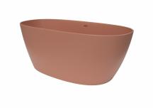 Volně stojící vana SAT Aula 160x78,7 cm litý mramor levá i pravá růžová SATAULA1600P