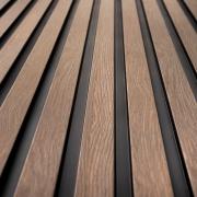 Obkladová lamela Fineza Slat Medium Grey oak hnědá. im-1200-SLAT02GO-003