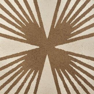 Kreativní omítky Baumit - Nástřik přes šablonu vzorek č. 4.10a  - Baumit StarColor 0166, Baumit StarTop Fine K1 Life 0182