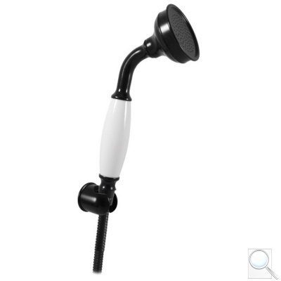 Sprchový set RAV SLEZÁK se sprchovou hadicí černá/bílá SK0059CMATB. obr. 1