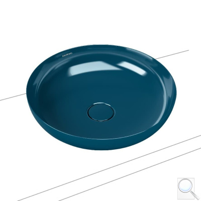 Umyvadlo na desku Kaldewei Miena 3181 38x38 cm, Miena 3180 45x45 cm Deep Dream. obr. 1