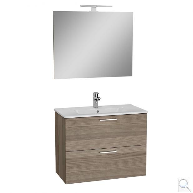 Koupelnová sestava s umyvadlem zrcadlem a osvětlením Vitra Mia 79x61x39,5 cm cordoba MIASET80C obr. 1