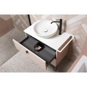 Koupelnová skříňka pod umyvadlo s držákem ručníku Naturel Art Deco 88x55x50 cm Rose Beige ARTDECO80RBBU (obr. 4)