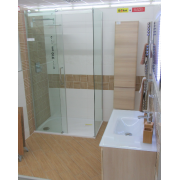 Sprchová vanička obdélníková SAT Limnew litý mramor bílá. Obr. 2&nbsp;