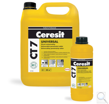 Penetrace Ceresit CT 7. Balení 5 l nebo 1 l